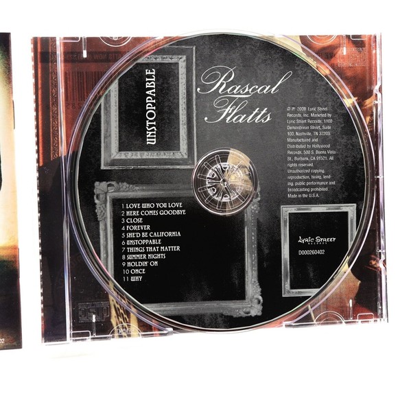 Unstoppable by Rascal Flatts (CD, Apr-2009, Lyric Street) - Picture 6 of 7